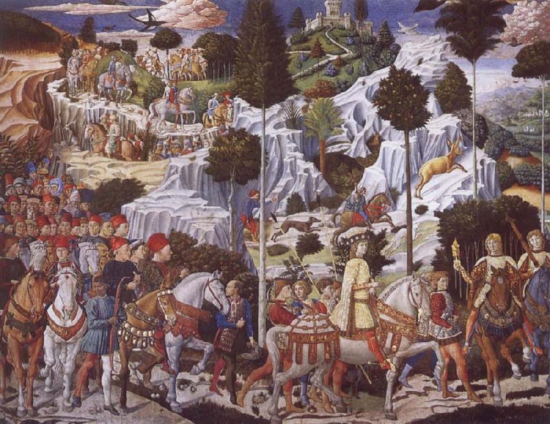 Benozzo Gozzoli The Procession of the Magi,Procession of the Youngest King Spain oil painting art